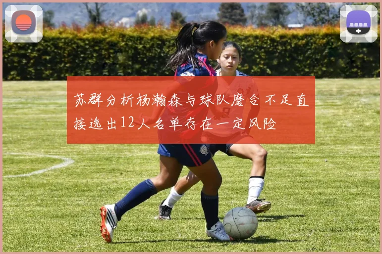 苏群分析杨瀚森与球队磨合不足直接选出12人名单存在一定风险