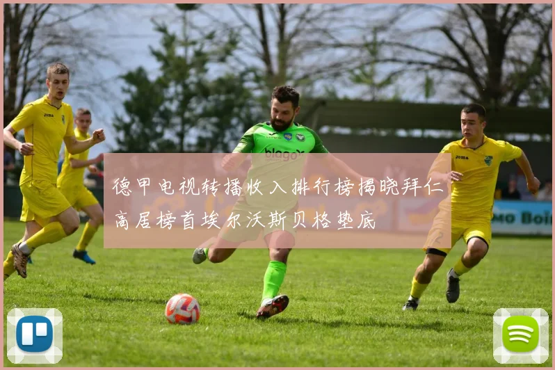 德甲电视转播收入排行榜揭晓拜仁高居榜首埃尔沃斯贝格垫底